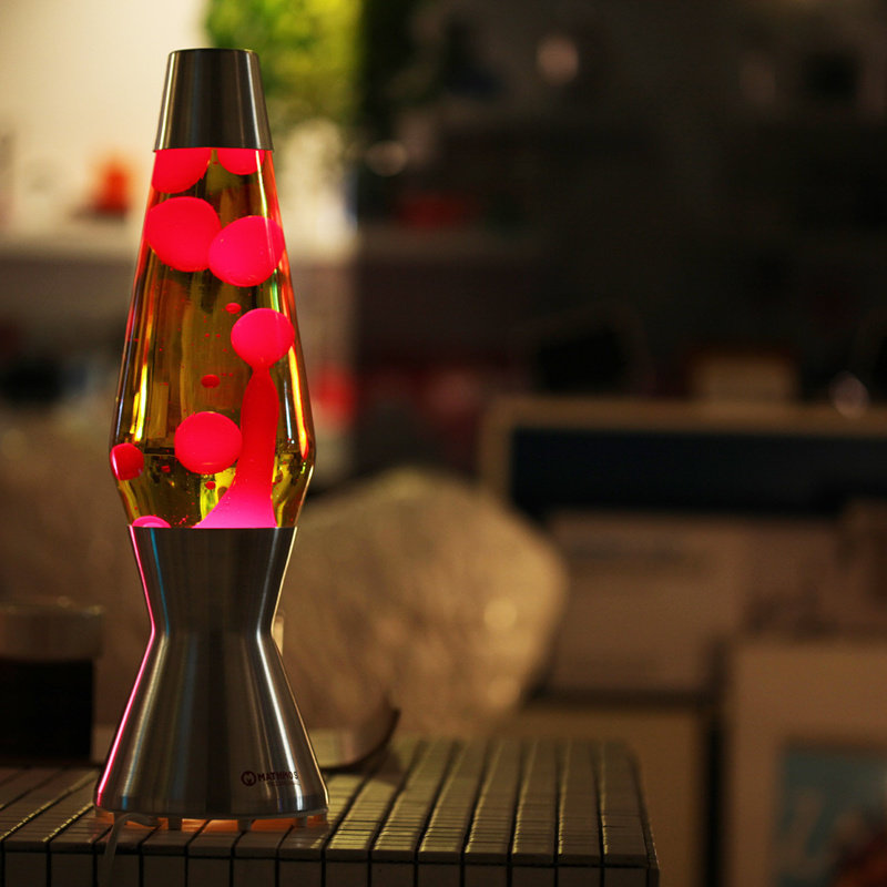 Lava Lamp Desktop - Glitzernde Lavalampe mit Quallen-Flüssigkeitsbewegung, Kreative Nachttischlampe