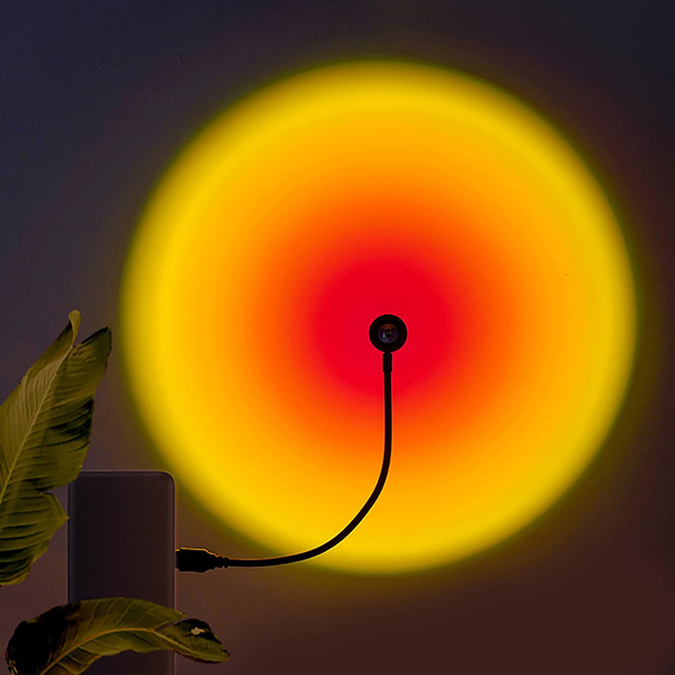 Sunset Lamp Projection - 1x USB Sonnenuntergang Lampe LED Regenbogen