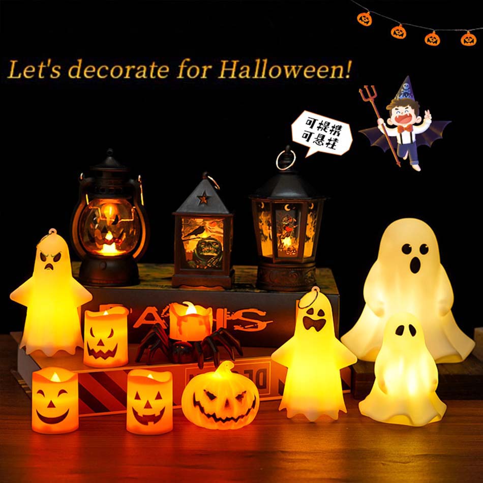 Lighting Home Decor Products - Halloween Led Kürbis Laterne Led Licht