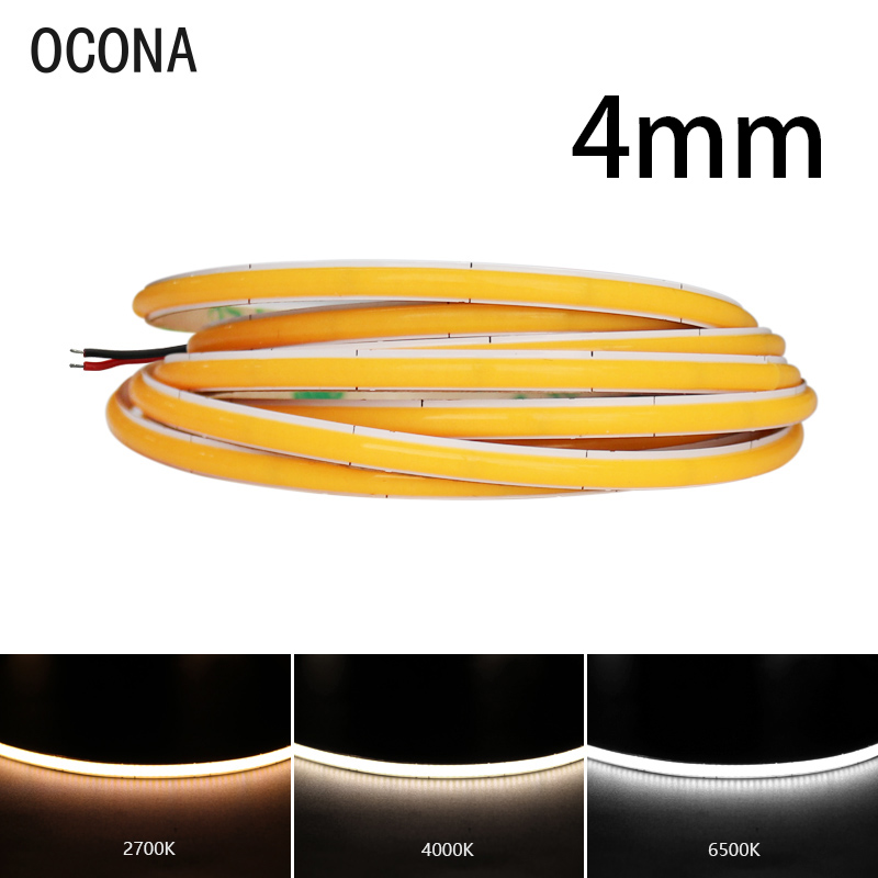 Lighting Mcqueen Bedroom Decor - 4 mm schmale COB-LED-Streifenlichter für Auto,