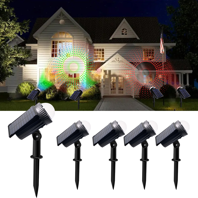 Wall Decor Lighting Tree - Outdoor Solar-LED-Wassertropfen-Projektionsleuchte IP65 Garten-Villa-Rasen-Wandfluter Baum-Dekor-Projektorlampe Weihnachts-Sternenhimmel
