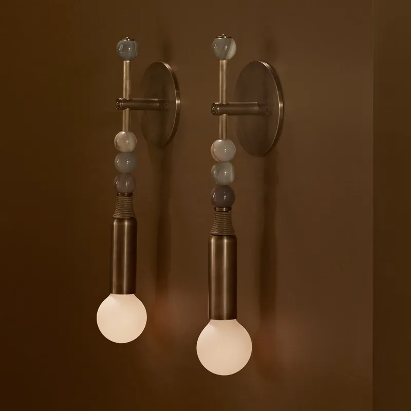 Lighting Design Decor - Nordische Vintage Wandleuchte aus massivem Messing