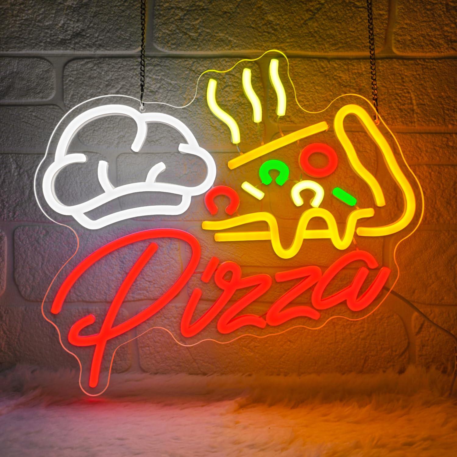 Kitchen Decor Lighting - Pizza Neonschild Farbenfrohe Pizza-LED-Leuchten für Pizzeria