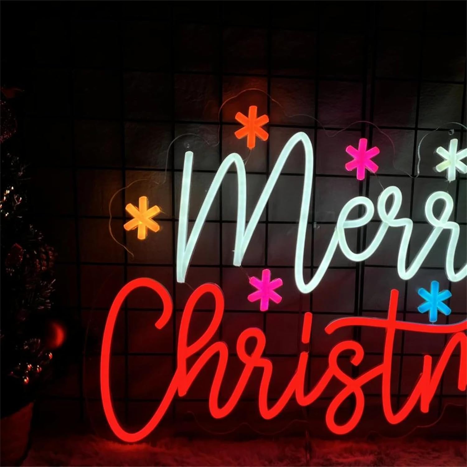 Frohe Weihnachten-Neonschild m – Wall Decor Lighting Tree Bewertung und Preis
