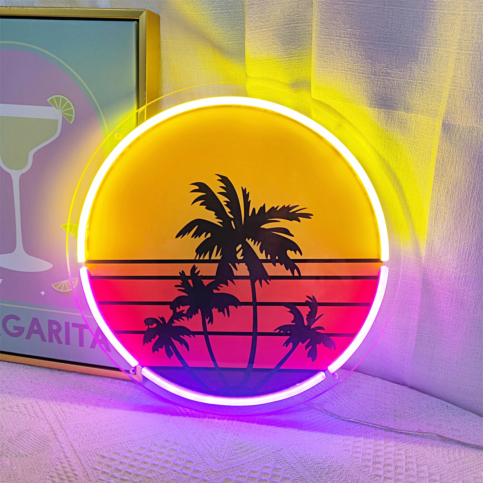 Sonnenuntergang-Neonlicht, gee – Wall Decor Lighting Tree Bewertung und Preis