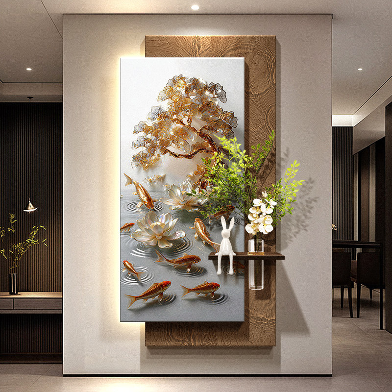 Neun Fische, die Reichtum vers – Wall Decor Lighting Tree Bewertung und Preis