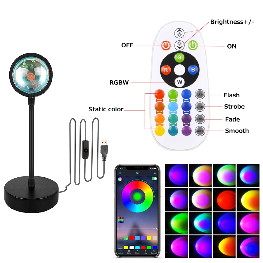 Sonnen untergang Projektor Lam – Sunset Lamp Projection Bewertung und Preis