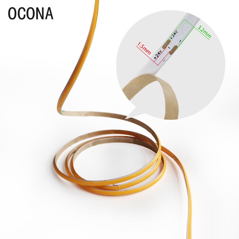 4 mm schmale COB-LED-Streifenl – Lighting Mcqueen Bedroom Decor Bewertung und Preis