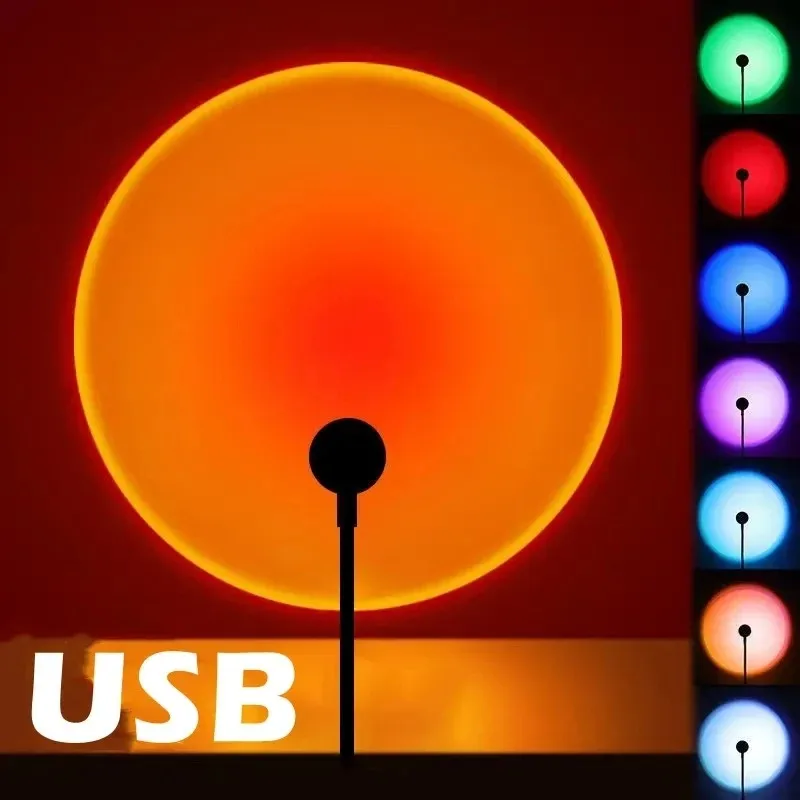 Projektionslampe USB Sonnenunt – Sunset Lamp Projection Bewertung und Preis