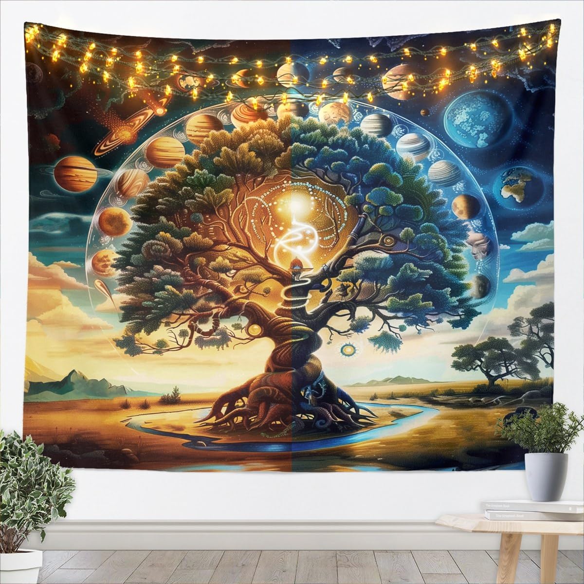 Luxuriöser Wandteppich mit mys – Wall Decor Lighting Tree Bewertung und Preis