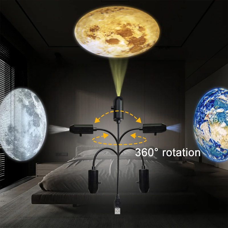 USB Decke Mond Erde Projektion – Sunset Lamp Projection Bewertung und Preis
