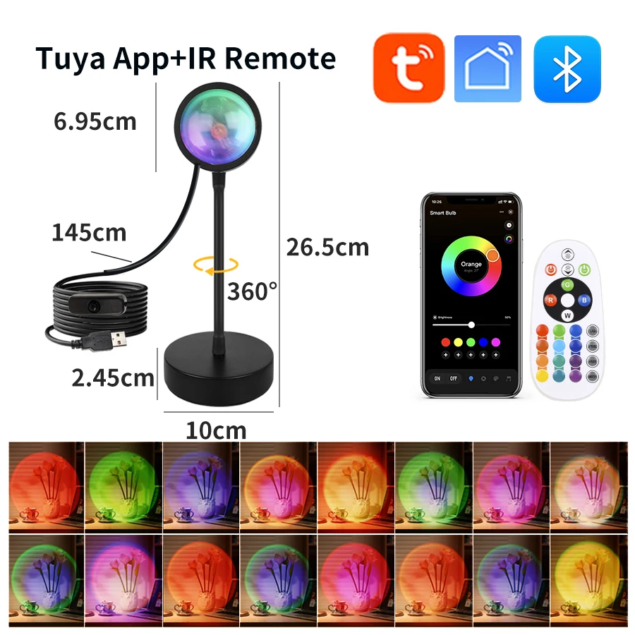 Smart Sunset Lampe Tuya USB Su – Sunset Lamp Projection Bewertung und Preis