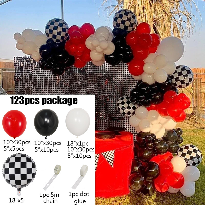 123 Stück Rennwagen-Geburtstag – Lighting Mcqueen Decor Bewertung und Preis
