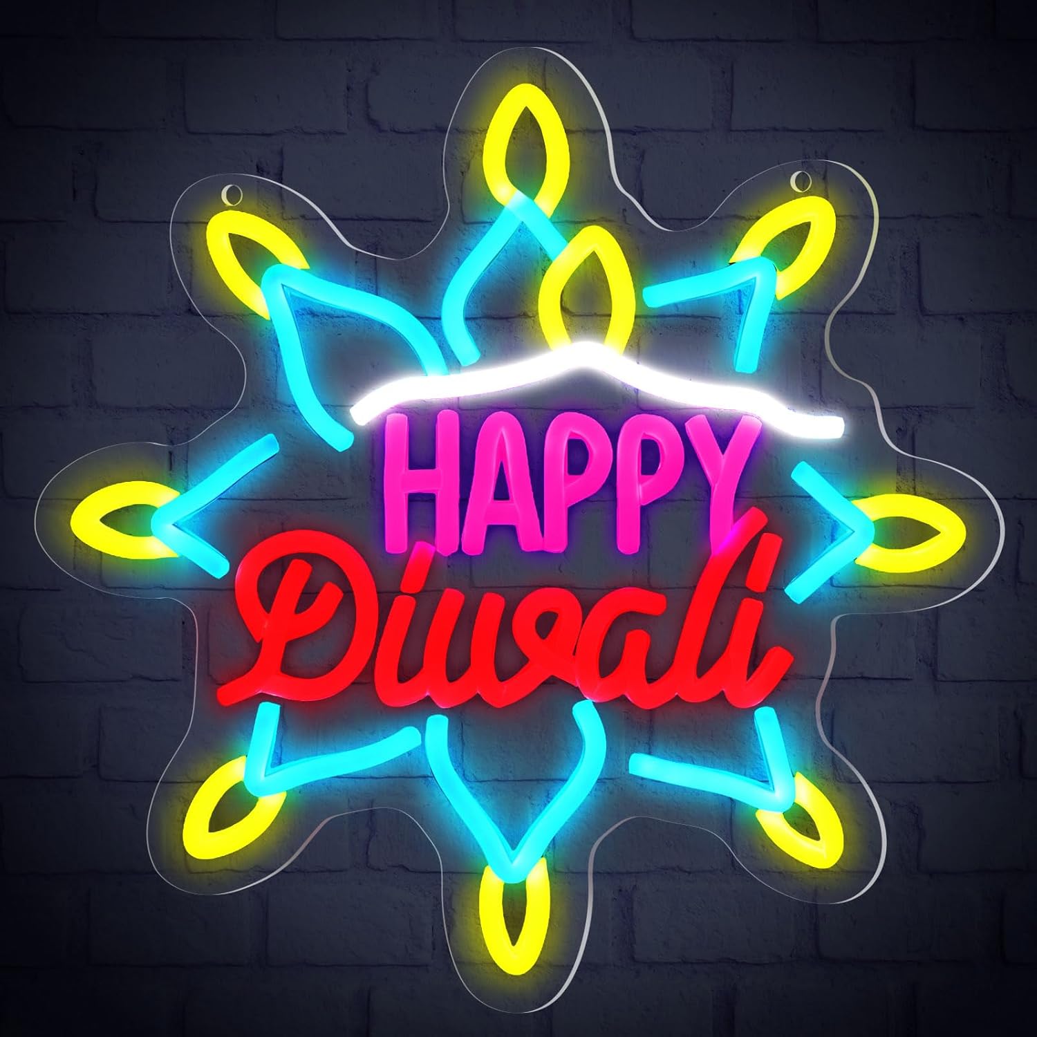 Frohes Diwali Neonschild LED-L – Decor Lighting India Bewertung und Preis
