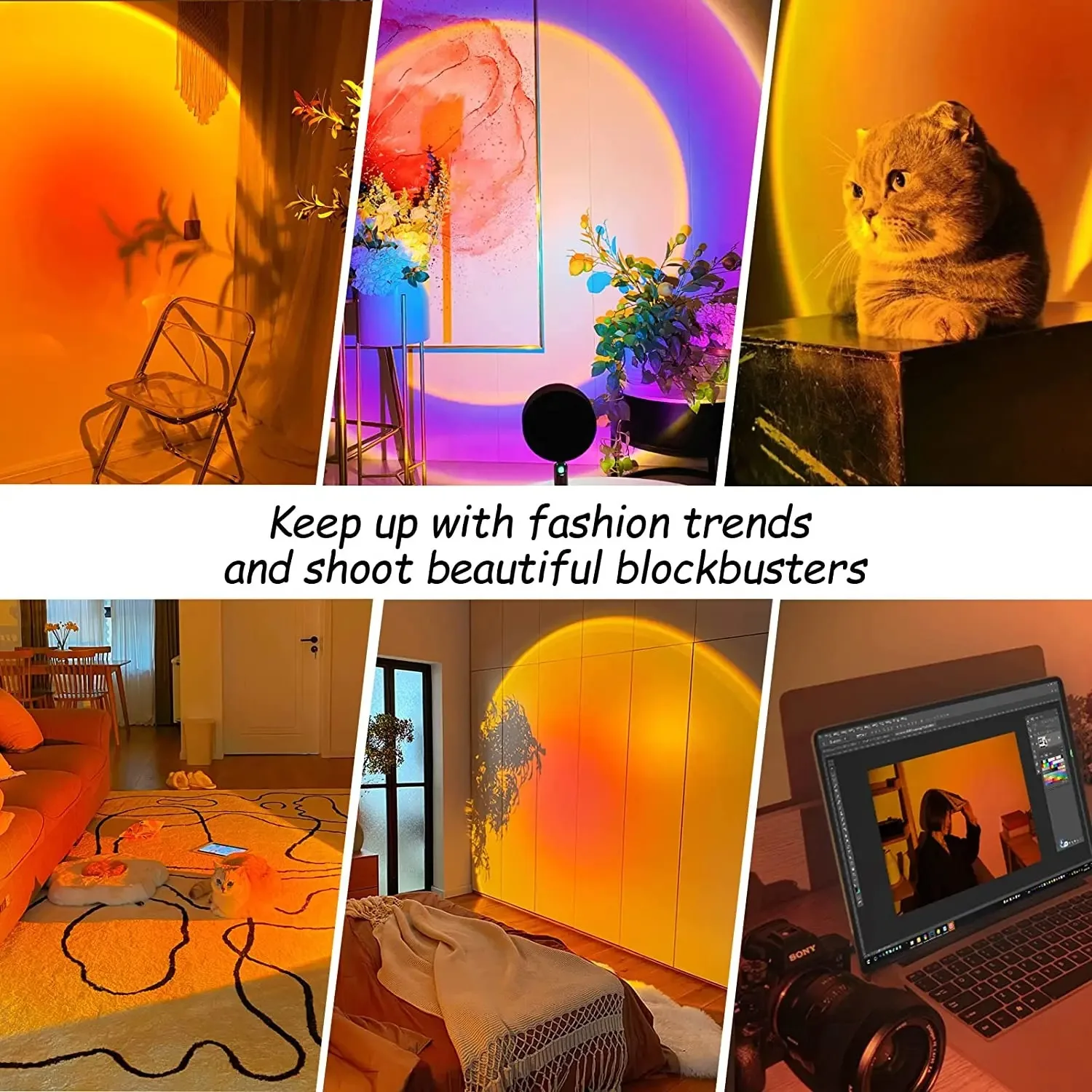 16-farbige Sonnenuntergangslam – Sunset Lamp Projection Bewertung und Preis