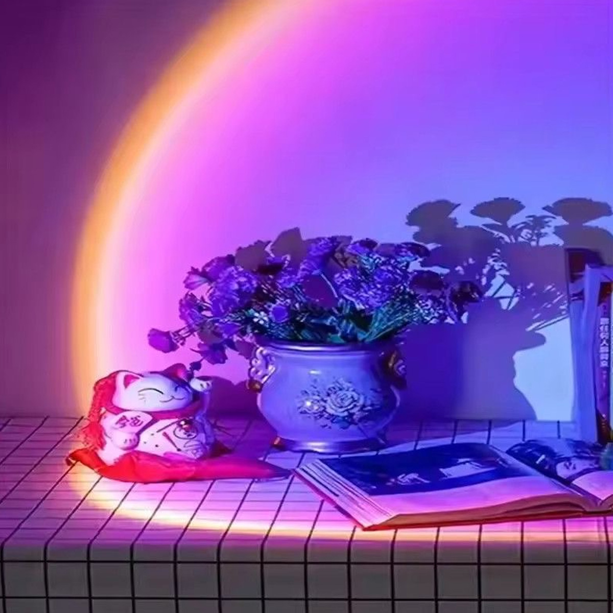 LED Regenbogen Sonnenuntergang – Sunset Lamp Projection Bewertung und Preis